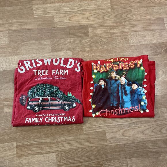 Mens National Lampoons Christmas Vacation Shirt LOT Size XL Lot Of 2 Tees - Picture 9 of 9